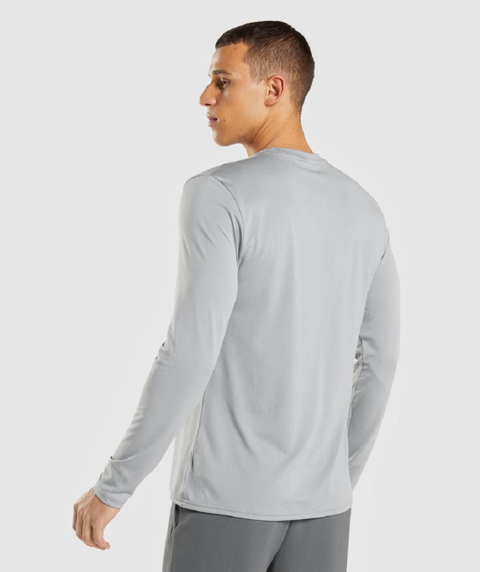 Long Sleeve Gymshark Arrival Hombre Gris | CO 3536FDN